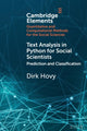 Book cover of: Text Analysis in Python for Social Scientists. By: Dirk Hovy