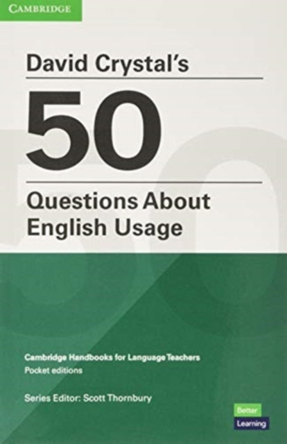 Book cover of: David Crystal's 50 Questions About English Usage Pocket Editions. By: CrystalDavid
