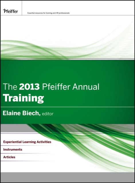 Book cover of: 2013 Pfeiffer Annual
