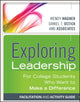 Book cover of: Exploring Leadership. By: Wendy Wagner