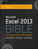 Book cover of: Excel 2013 Bible