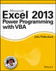Book cover of: Excel 2013 Power Programming with VBA