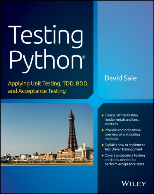 Book cover of: Testing Python. By: David Sale