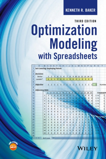 Book cover of: Optimization Modeling with Spreadsheets. By: Kenneth R. Baker