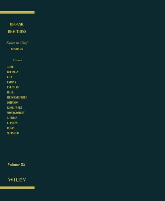 Book cover of: Organic Reactions, Volume 85