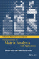 Book cover of: Solutions Manual to accompany Fundamentals of Matrix Analysis with Applications. By: Edward Barry Saff