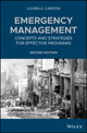 Book cover of: Emergency Management. By: Lucien G. Canton