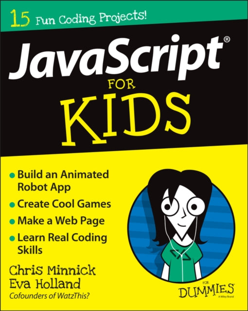Book cover of: JavaScript For Kids For Dummies. By: MINNICK, CHRIS