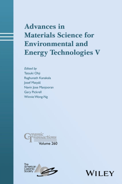 Book cover of: Advances in Materials Science for Environmental and Energy Technologies V. By: Tatsuki Ohji
