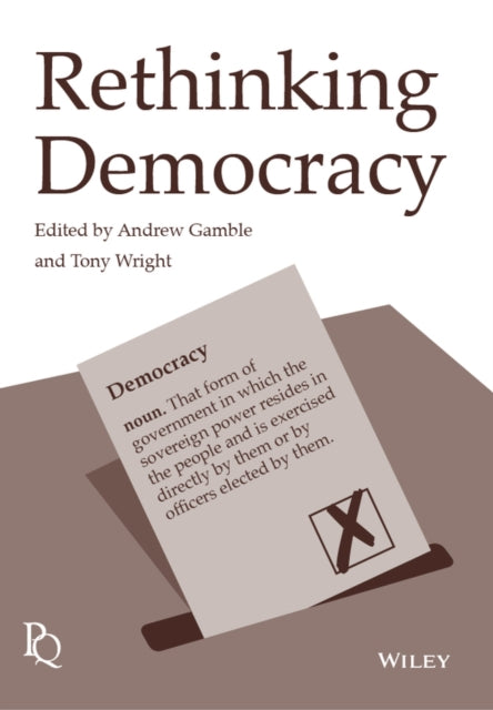 Book cover of: Rethinking Democracy. By: Andrew Gamble