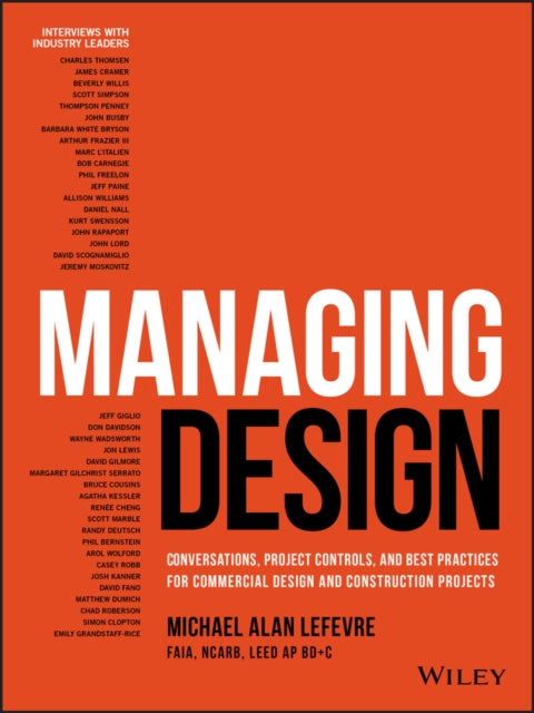 Book cover of: Managing Design. By: Michael LeFevre