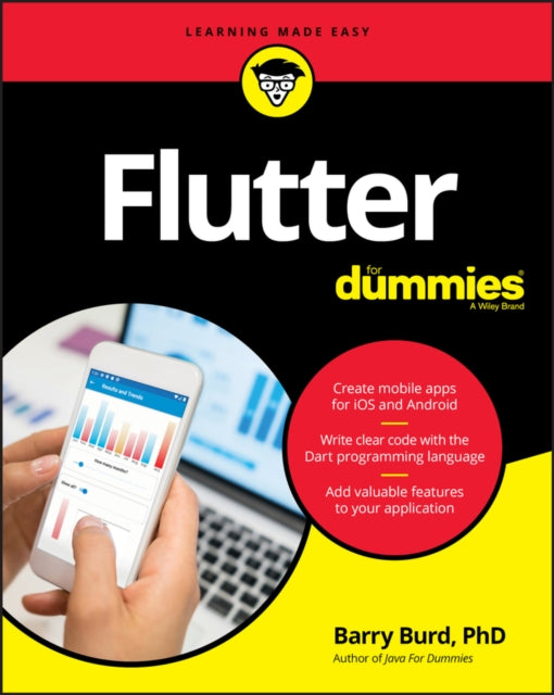 Book cover of: Flutter For Dummies. By: Barry Burd