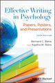 Book cover of: Effective Writing in Psychology. By: Bernard C. Beins