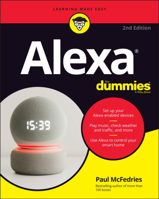Book cover of: Alexa For Dummies. By: Paul McFedries