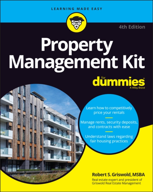 Book cover of: Property Management Kit For Dummies. By: Robert S. Griswold