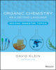 Book cover of: Organic Chemistry as a Second Language. By: David R. Klein