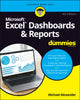 Book cover of: Excel Dashboards & Reports For Dummies. By: Michael Alexander