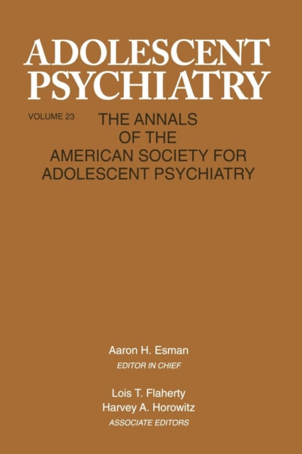Book cover of: Adolescent Psychiatry, V. 23. By: Aaron H. Esman