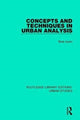Book cover of: Concepts and Techniques in Urban Analysis. By: Bola Ayeni