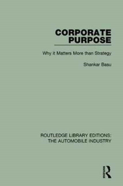 Book cover of: Corporate Purpose. By: Shankar Basu