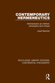 Book cover of: Contemporary Hermeneutics. By: Josef Bleicher