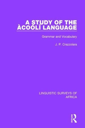 Study of the Acooli Language