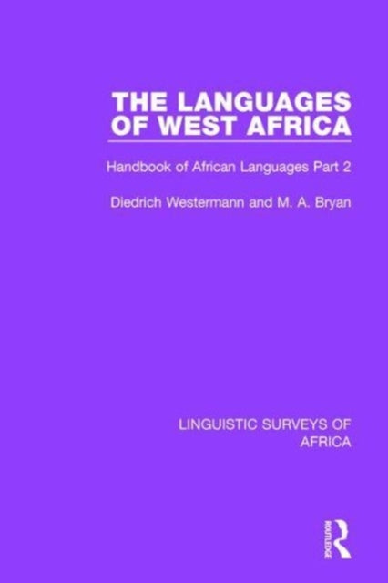 Book cover of: Languages of West Africa. By: Diedrich Westermann