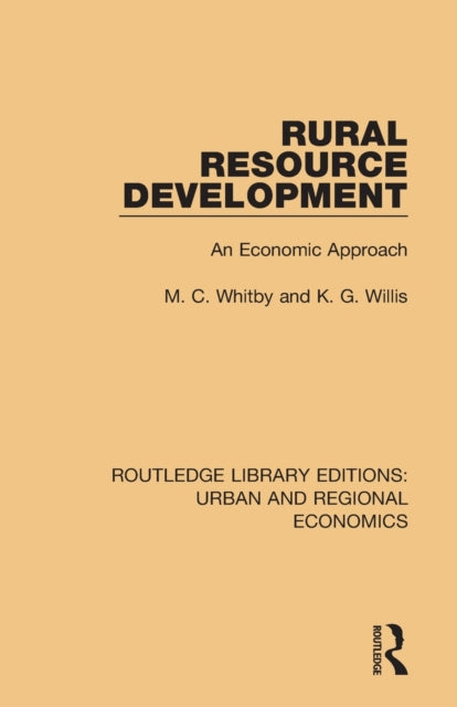 Book cover of: Rural Resource Development. By: M. C. Whitby