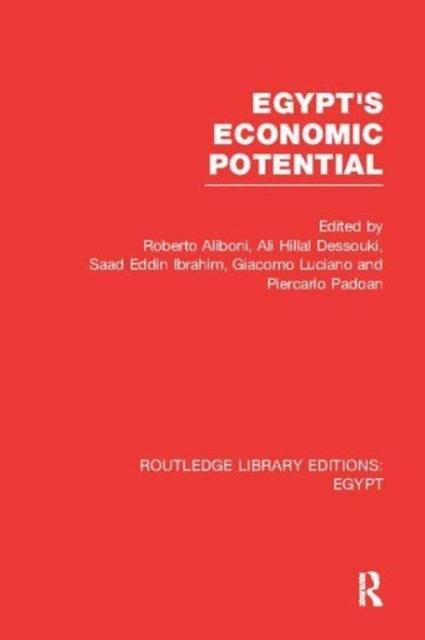 Book cover of: Egypt's Economic Potential (RLE Egypt). By: Roberto Aliboni