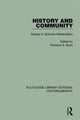 Book cover of: History and Community. By: Florence S. Boos