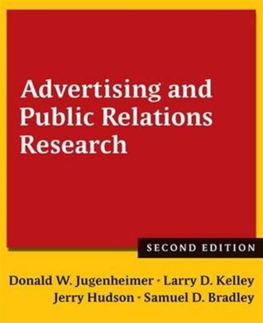 Book cover of: Advertising and Public Relations Research. By: Donald W. Jugenheimer