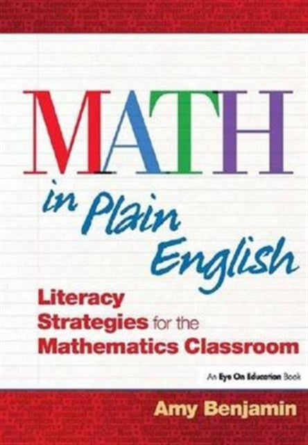 Book cover of: Math In Plain English. By: Amy Benjamin