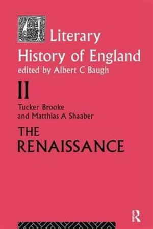 The Literary History of England