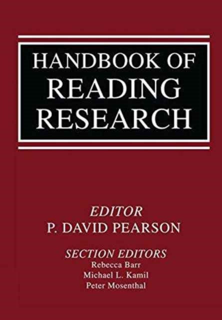 Book cover of: Handbook of Reading Research. By: P. David Pearson