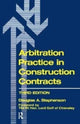 Book cover of: Arbitration Practice in Construction Contracts. By: D. A. Stephenson