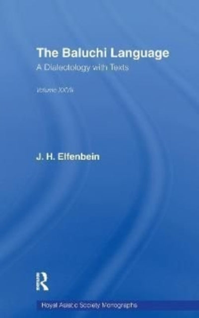 Book cover of: Baluchi Language. By: J.H. Elfenbein