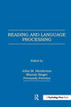 Book cover of: Reading and Language Processing. By: John M. Henderson