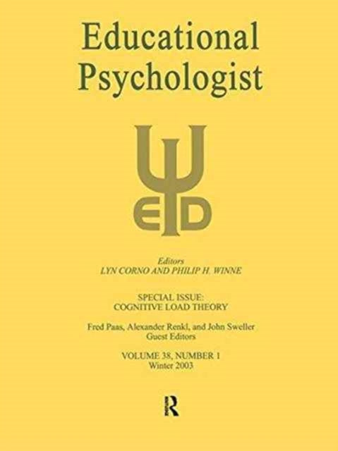 Book cover of: Cognitive Load Theory. By: Fred Paas