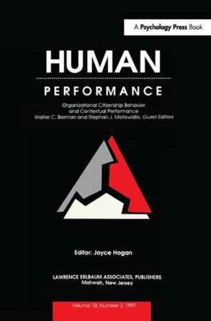 Book cover of: Organizational Citizenship Behavior and Contextual Performance. By: Walter C. Borman