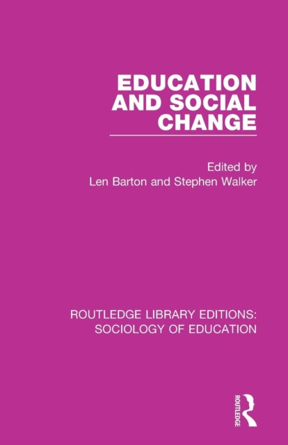 Book cover of: Education and Social Change