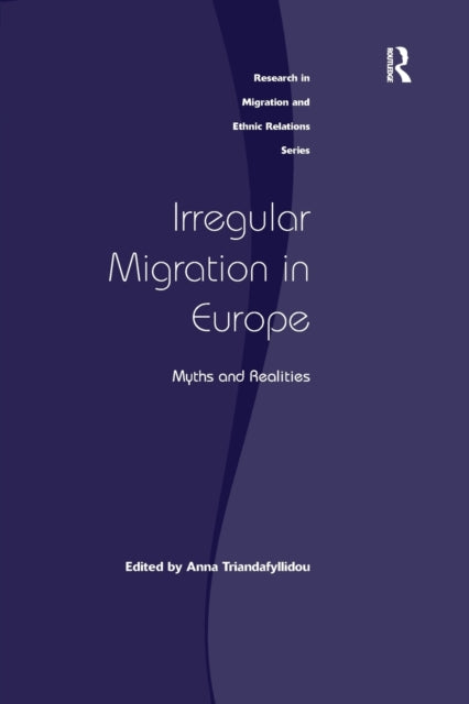 Book cover of: Irregular Migration in Europe. By: Anna Triandafyllidou