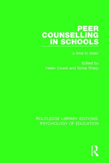 Book cover of: Peer Counselling in Schools