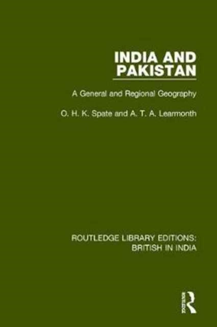 Book cover of: India and Pakistan. By: O. H. K. Spate