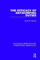 Book cover of: Efficacy of Antidumping Duties. By: James M. DeVault