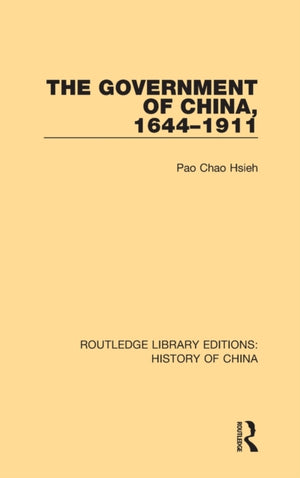 Government of China, 1644-1911