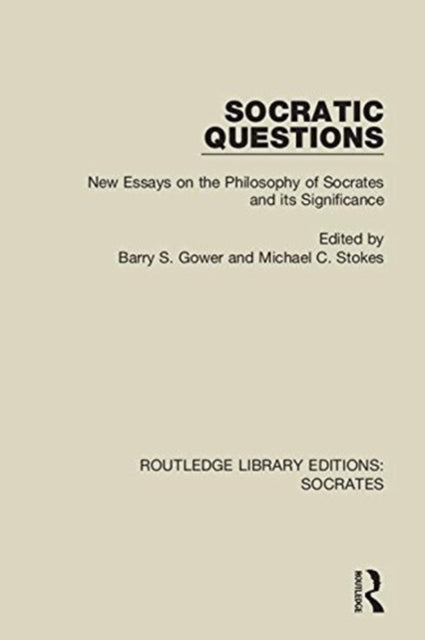 Book cover of: Socratic Questions. By: Barry S. Gower