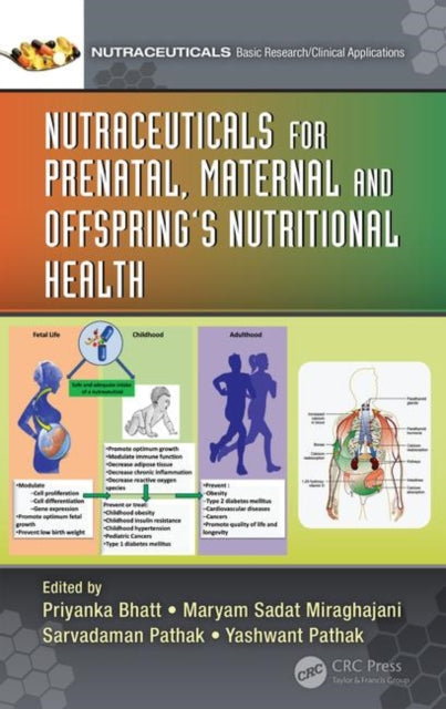 Book cover of: Nutraceuticals for Prenatal, Maternal, and Offspring’s Nutritional Health. By: Priyanka Bhatt