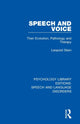 Book cover of: Speech and Voice. By: Leopold Stein