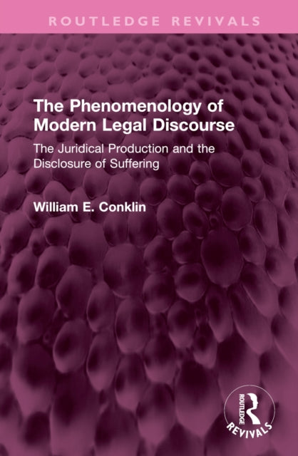 Book cover of: Phenomenology of Modern Legal Discourse