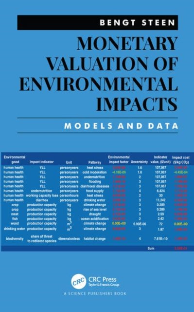 Book cover of: Monetary Valuation of Environmental Impacts. By: Bengt Steen